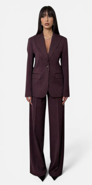 TAILLEUR MONOPETTO COLOR BORDEAX GESSATO