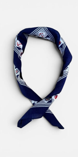 FOULARD CON DISEGNO ANCORE